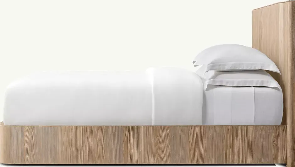 Lit Lacoste en bois massif king size, vue 3 sur 4