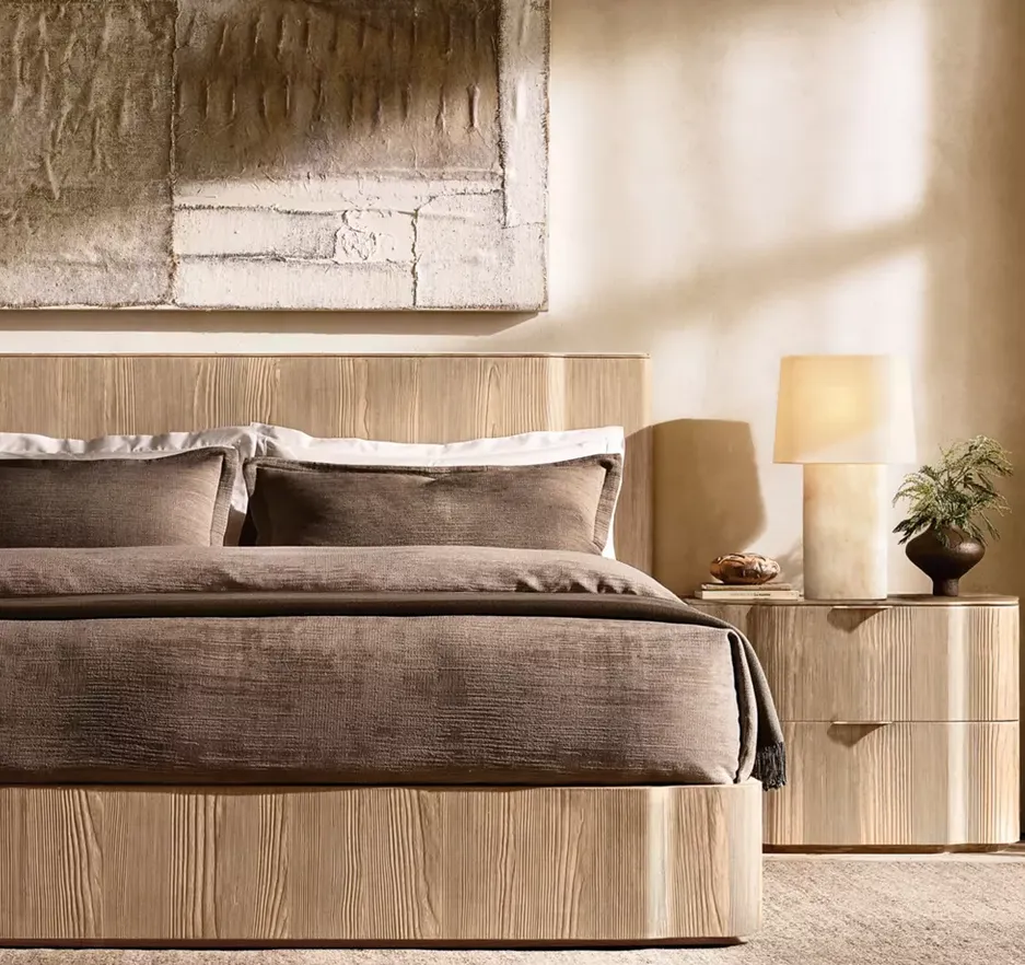 Lit Lacoste en bois massif king size, vue 4 sur 4