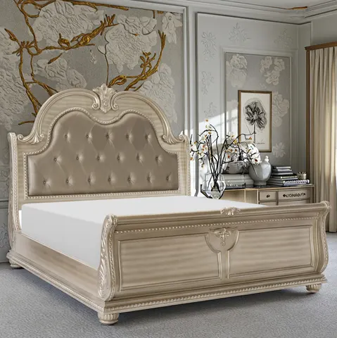 Lit Locronan en tissu king size — lits