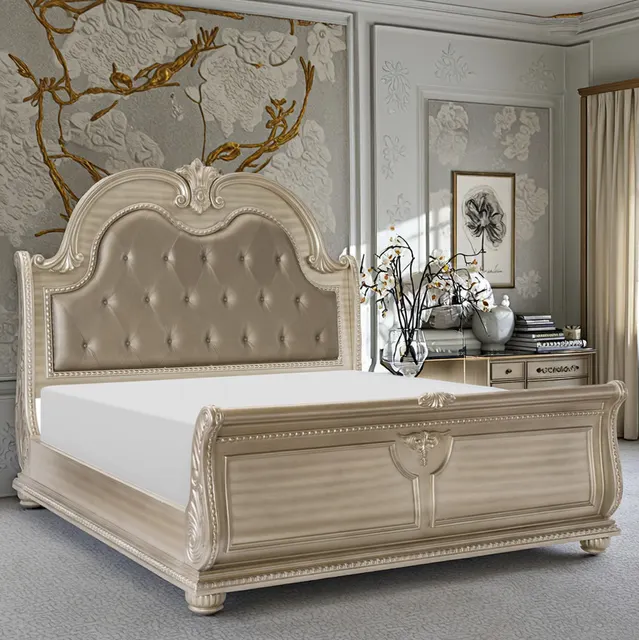 Lit Locronan en tissu king size — lits