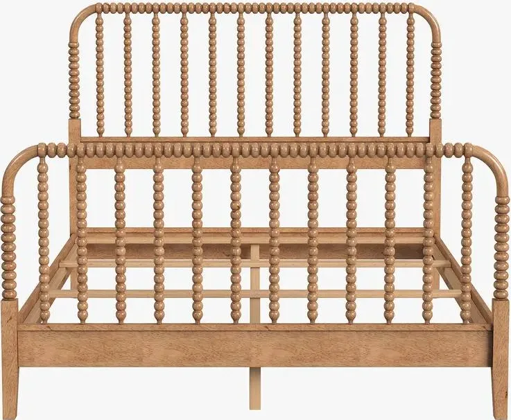 Lit Lorgues en bois massif king size, vue 3 sur 4