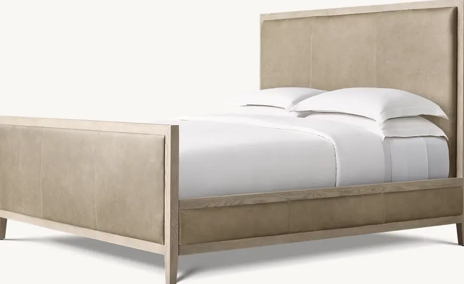Lit Luchon en cuir king size, vue 2 sur 3