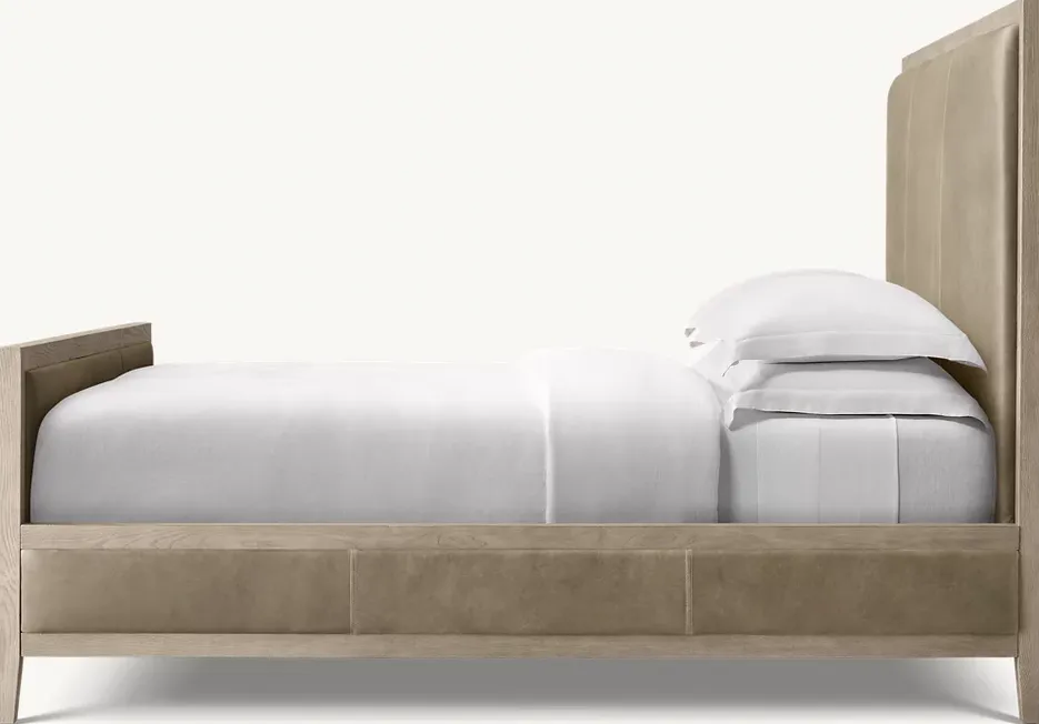 Lit Luchon en cuir king size, vue 3 sur 3
