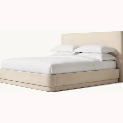 Lit Menthon en bois massif king size — lits