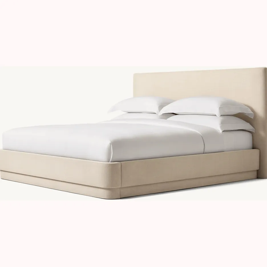 Lit Menthon en bois massif king size, collection lits ELWOOD HOME