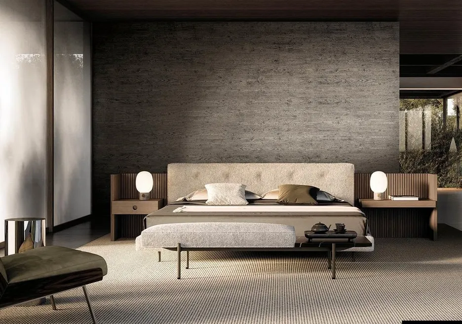 Lit Mimizan en bois massif king size, vue 4 sur 5