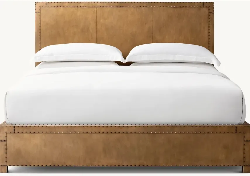 Lit Minerve en chêne king size, collection lits ELWOOD HOME