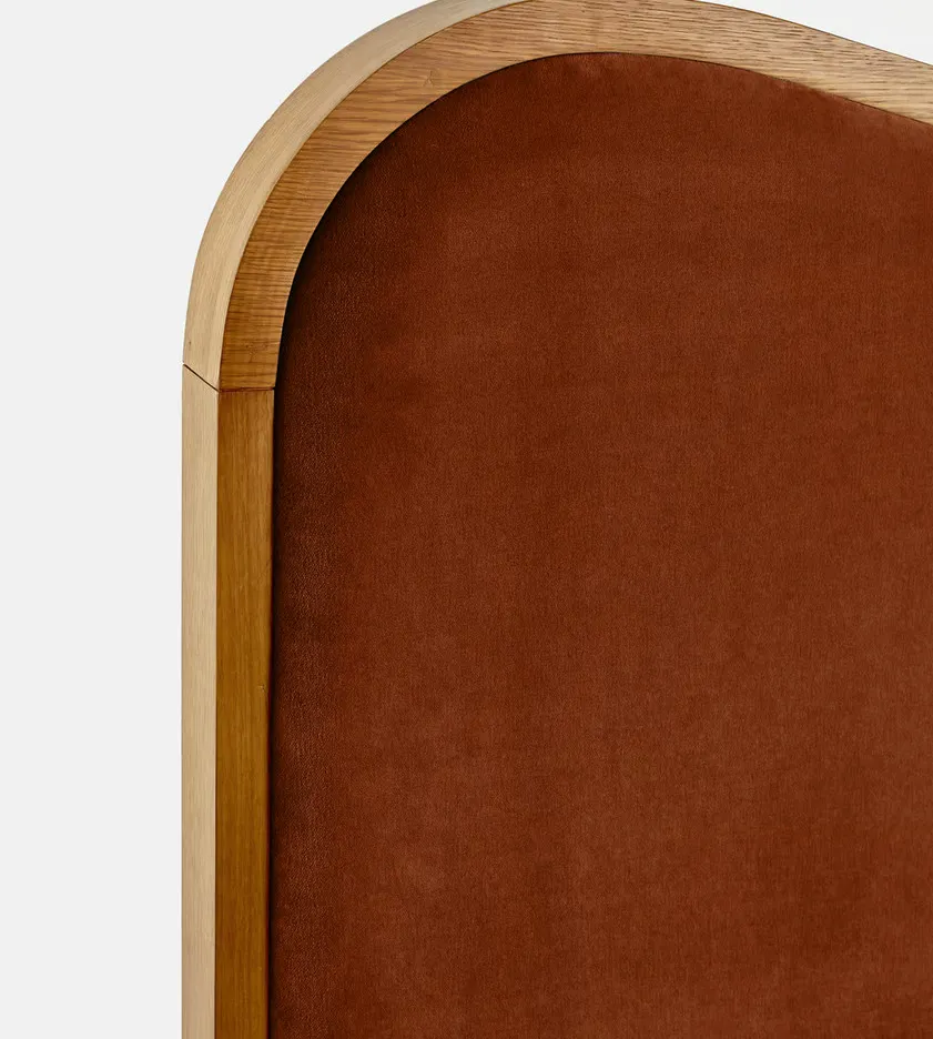 Lit Nantua en velours king size, vue 3 sur 5