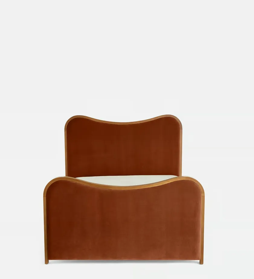 Lit Nantua en velours king size, vue 4 sur 5