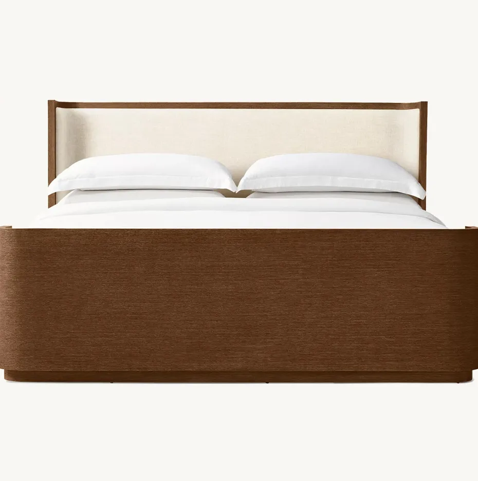 Lit Navarrenx en bois massif king size, vue 4 sur 4