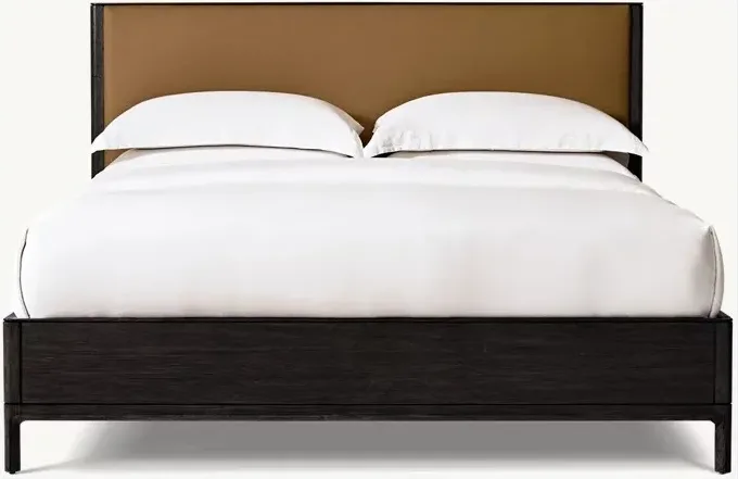 Lit Navarrenx en bois massif queen size, collection lits ELWOOD HOME