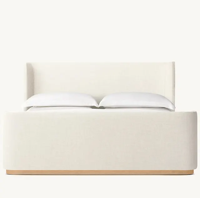Lit Oloron en tissu queen size — lits