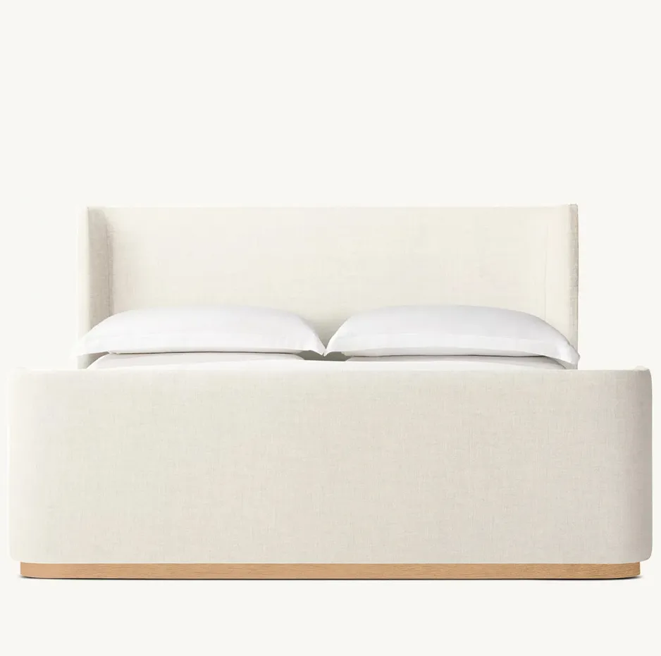 Lit Oloron en tissu queen size, collection lits ELWOOD HOME