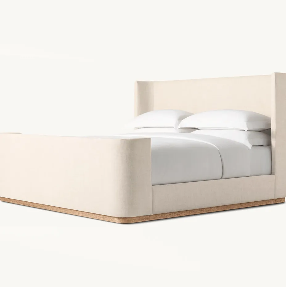 Lit Oloron en tissu queen size, vue 2 sur 4