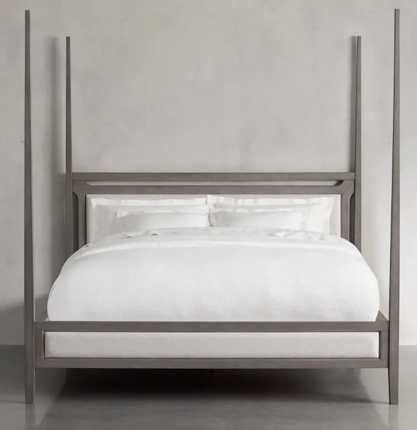 Lit Ornans en bois massif king size, vue 2 sur 5