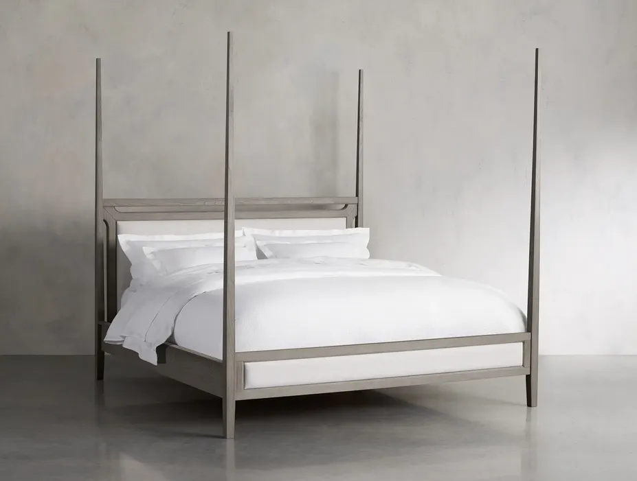 Lit Ornans en bois massif king size, vue 3 sur 5