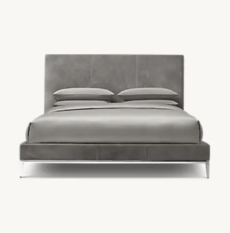 Lit Pézenas en cuir king size — lits