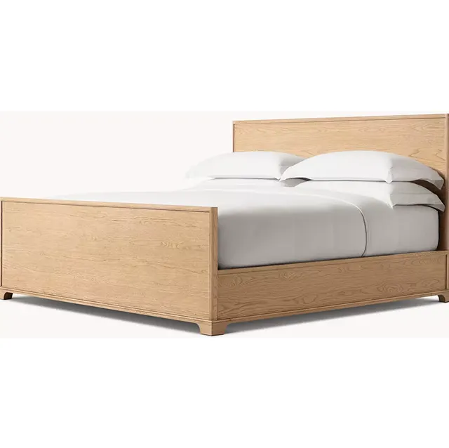 Lit Quimper en bois massif king size — lits