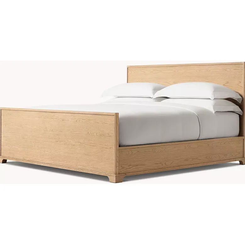 Lit Quimper en bois massif king size, collection lits ELWOOD HOME