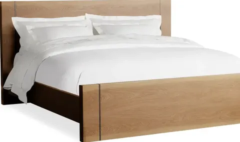 Lit Riez en chêne queen size — lits