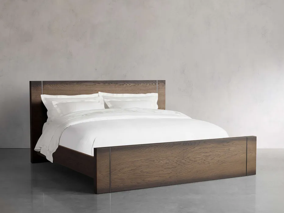 Lit Riez en chêne queen size, vue 5 sur 5