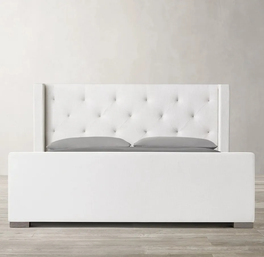 Lit Rochefort en tissu, collection lits ELWOOD HOME