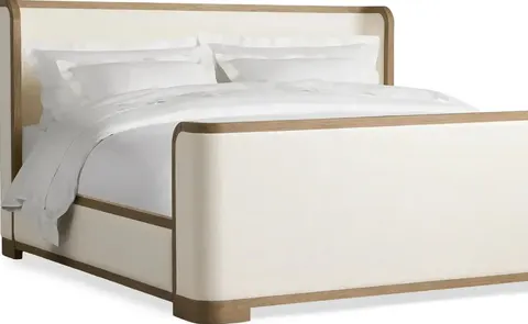 Lit Romans en tissu et bois massif king size — lits