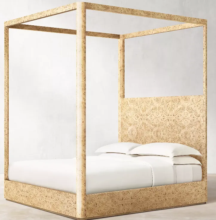 Lit Roquefort en chêne king size, vue 5 sur 5