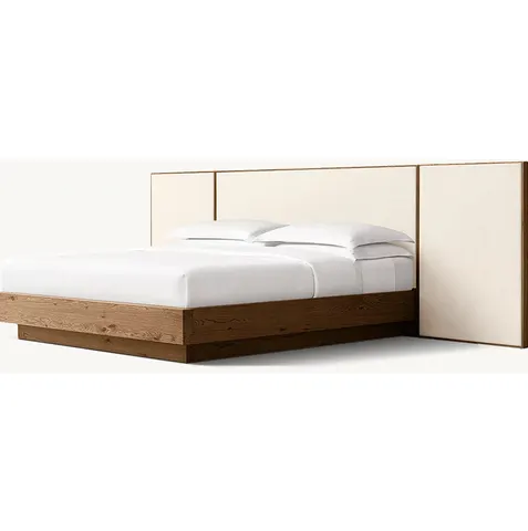 Lit Roussillon en tissu king size — lits