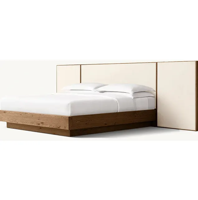 Lit Roussillon en tissu king size — lits
