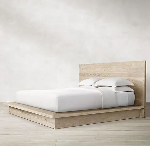 Lit Sare en chêne king size — lits