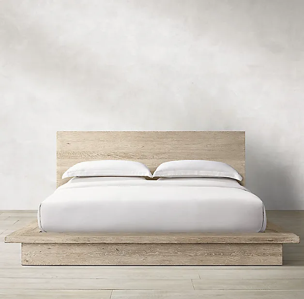 Lit Sare en chêne king size, vue 5 sur 6