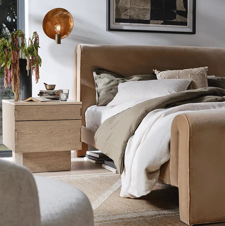 Lit Sarlat queen size classique, collection lits ELWOOD HOME