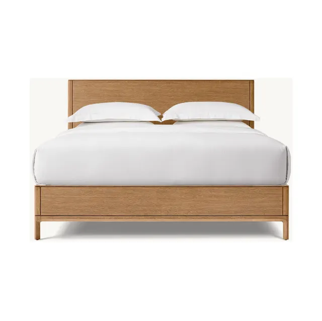Lit Seix en bois massif king size — lits