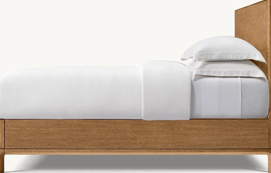 Lit Seix en bois massif king size, vue 3 sur 4