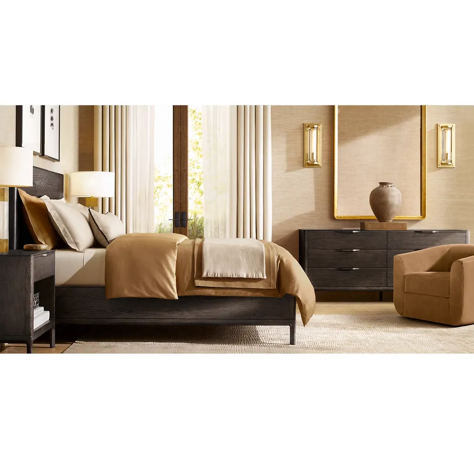 Lit Seix en bois massif king size, vue 4 sur 4