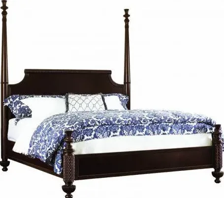 Lit Semur en bois massif king size, vue 4 sur 6