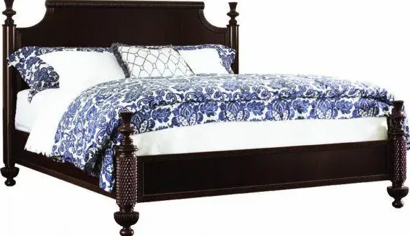 Lit Semur en bois massif king size, vue 5 sur 6