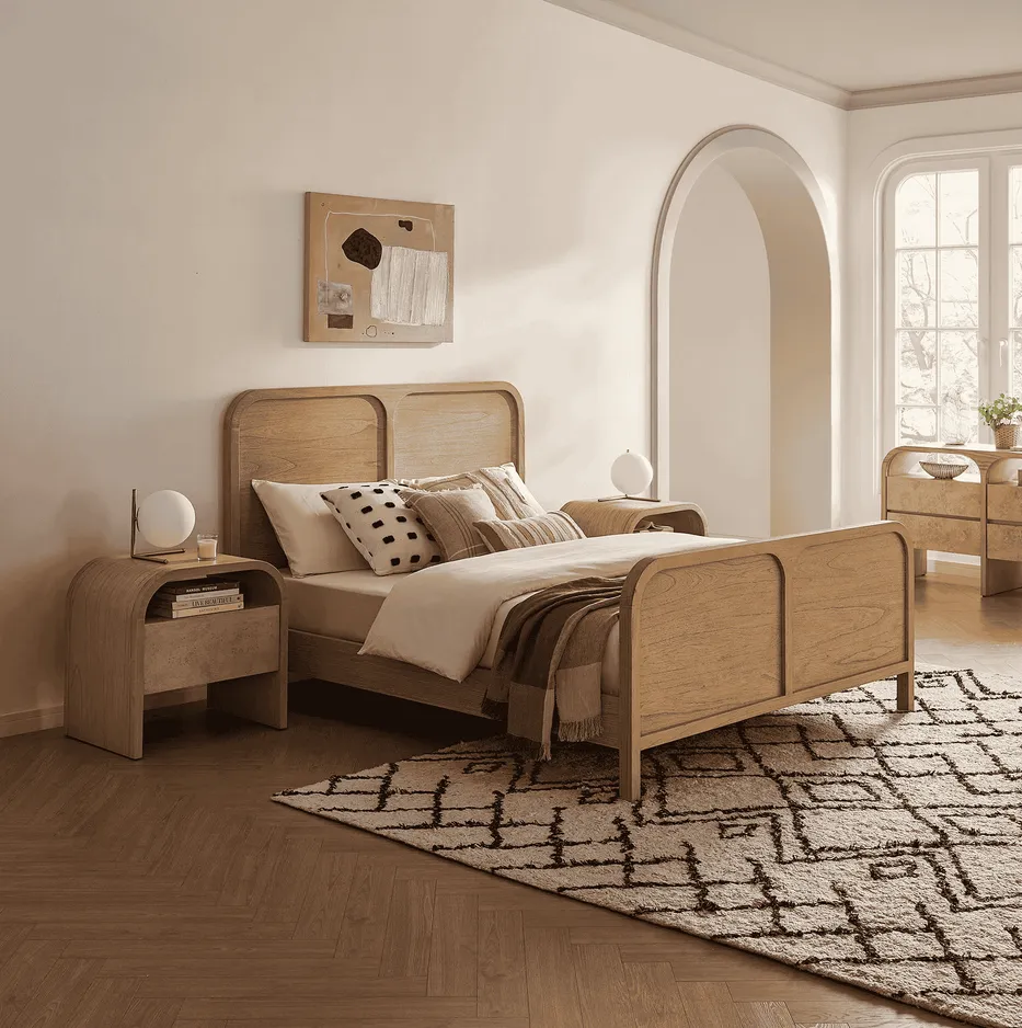 Lit Sixt en bois massif king size, collection lits ELWOOD HOME