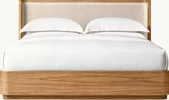 Lit Sospel en chêne king size, vue 3 sur 6