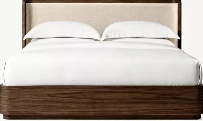 Lit Sospel en chêne king size, vue 4 sur 6