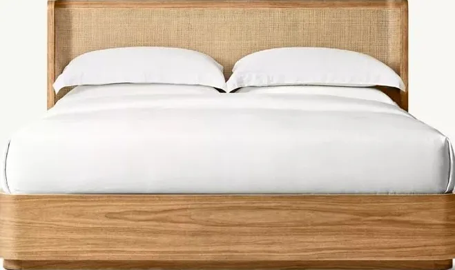 Lit Sospel en chêne king size, vue 5 sur 6
