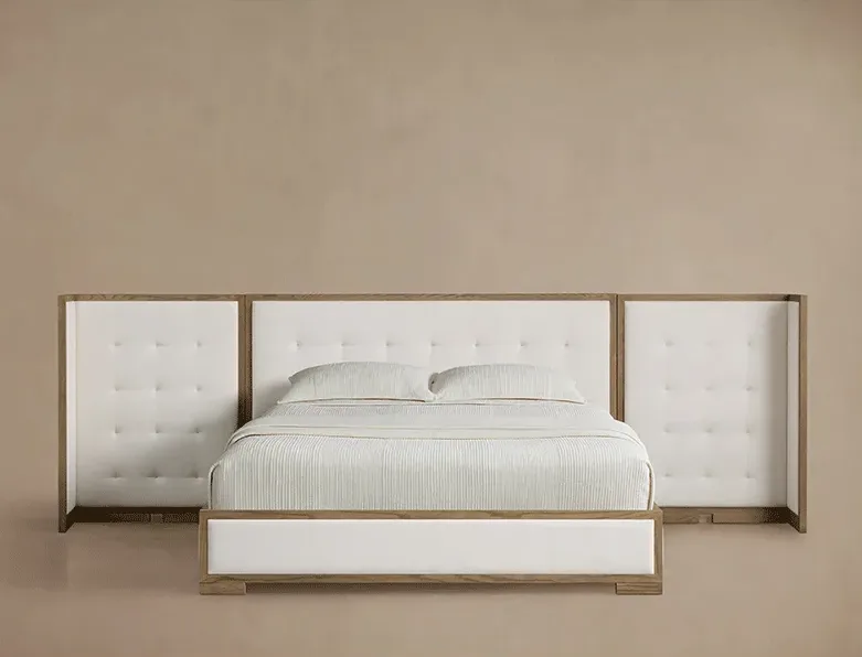 Lit Souillac en travertin, collection lits ELWOOD HOME