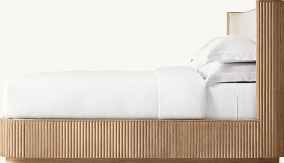 Lit Soulac en chêne blanc, vue 4 sur 6