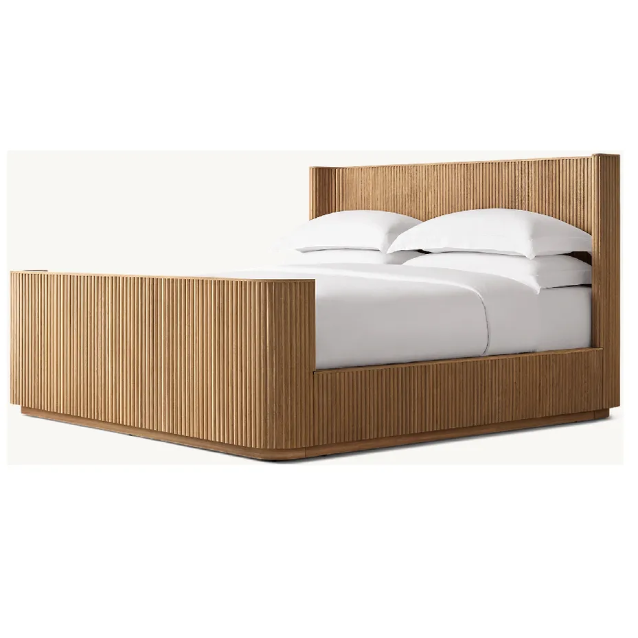 Lit Tournon en chêne, collection lits ELWOOD HOME