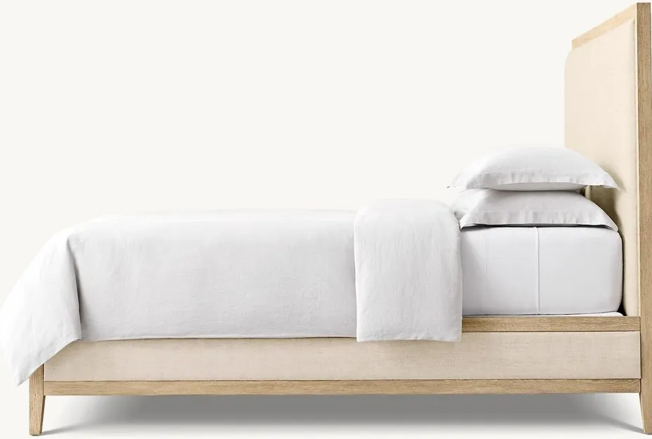Lit Tourtour en tissu king size, vue 3 sur 5