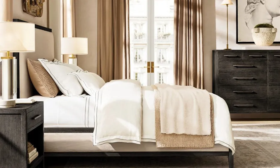 Lit Tourtour en tissu king size, vue 5 sur 5
