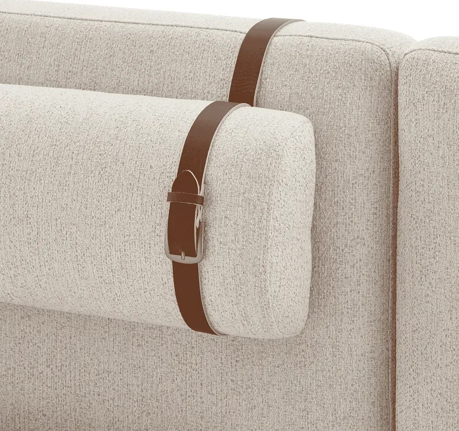 Lit Varengeville en tissu queen size, vue 4 sur 6