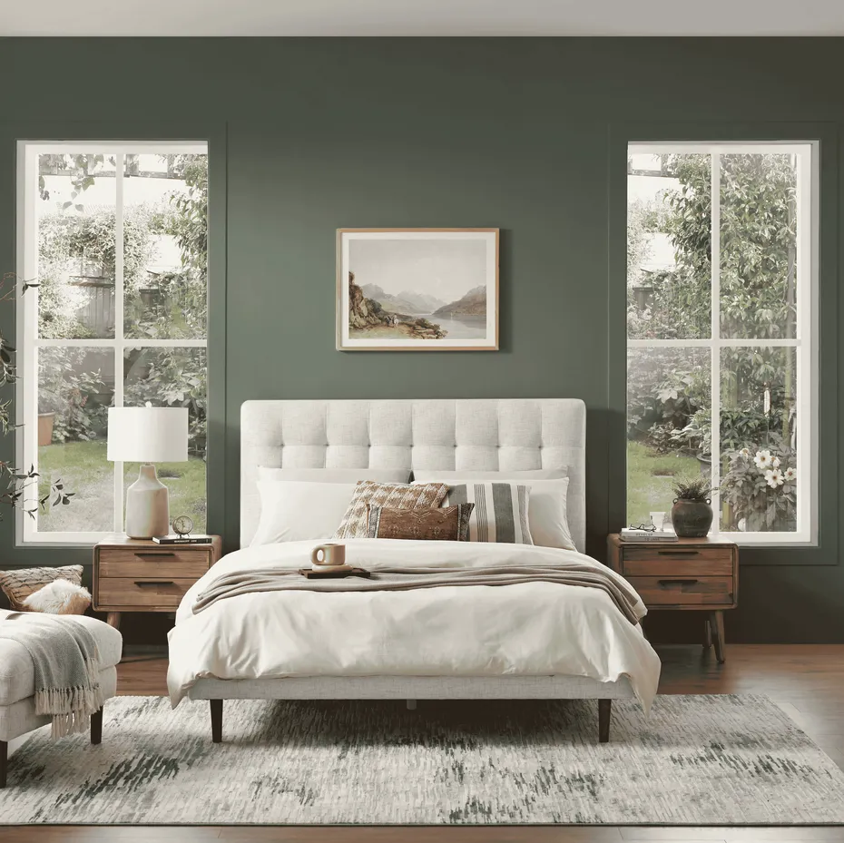 Lit Vernon en lin, collection lits ELWOOD HOME