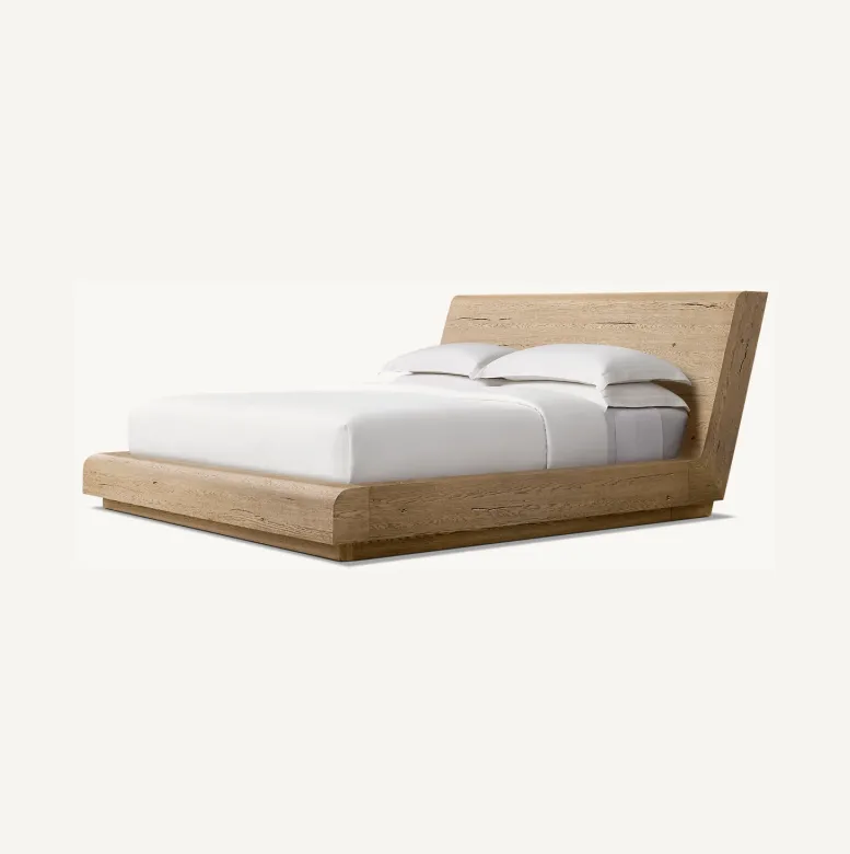 Lit Vogüé en placage de chêne, collection lits ELWOOD HOME